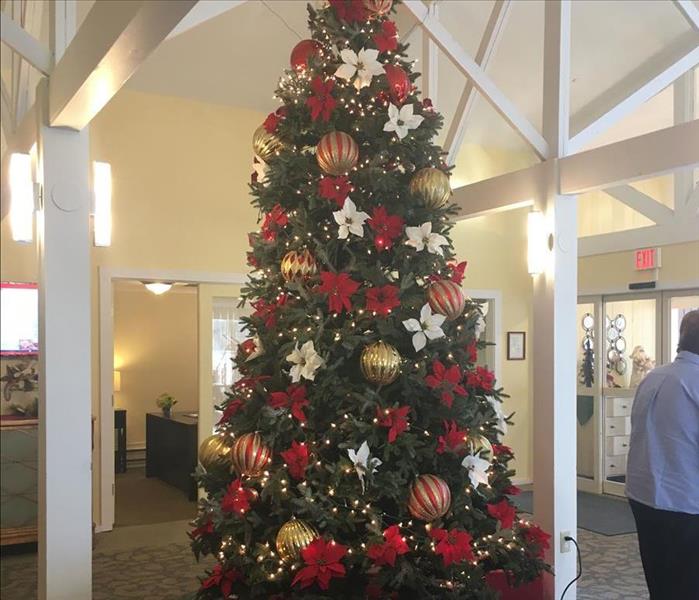 A beautiful Christmas tree at the Country House Assisted Living Facility